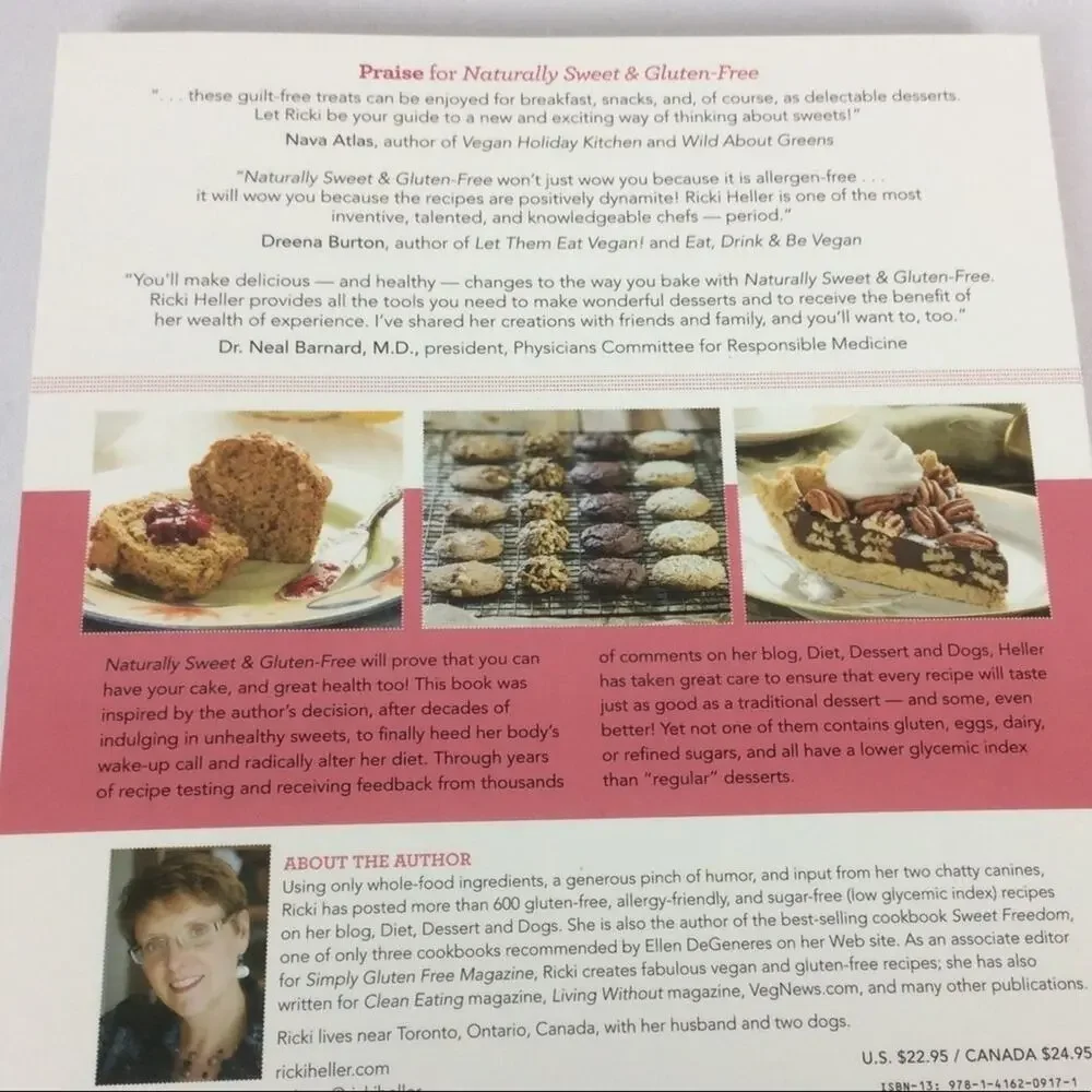 🧁Dessert Cookbook “Naturally Sweet & Gluten Free” Recipes Kitchen Baking